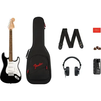 Elektrická kytara Fender Squier Affinity Series Stratocaster Mustang Micro Pack Black Elektrická kytara (Jako nové)