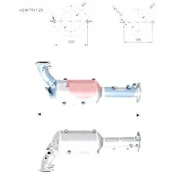 Filtr pevných částic Oyodo 20N0065-OYO Filtr pevných částic / DPF, výfukový systém