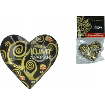 Dekorativní magnet Magnet srdce - G. Klimt, Polibek (CARMANI)