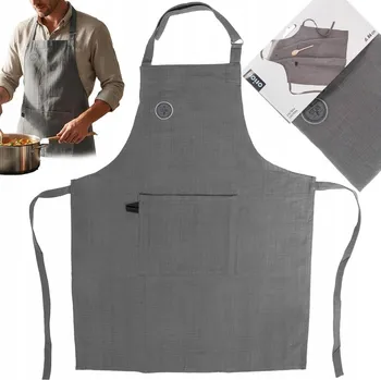 Kuchyňská zástěra Kuchyňská Zástěra bavlněná ochranná na vaření, grilování - zavazovací