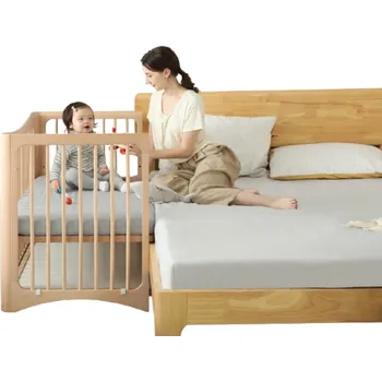 Dětská postýlka Dětská postýlka 4v1 - Masiv - 120x65 cm