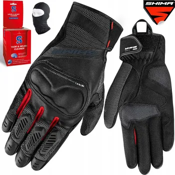 Moto rukavice Krátké motocyklové rukavice SHIMA HERO RED pánské, prodyšné, na léto + DÁRKY ZDARMA