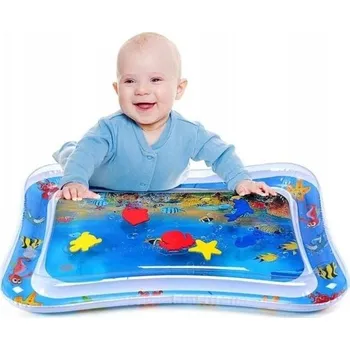 Hračka pro nejmenší Vodní Podložka pro miminka a děti, senzorická, plněná vodou Nafukovací , XXL