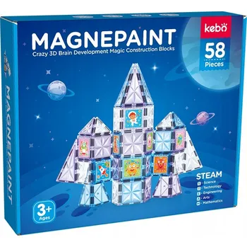 ostatní stavebnice Stavebnice stavební kostky pro děti, velké, vzdělávací konstrukční sada 58 dílků