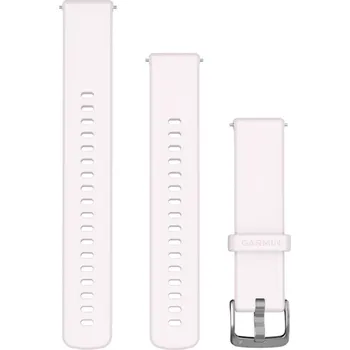 Řemínek na hodinky Garmin řemínek Quick Release 18, silikonový, Blush pink, přezka Silver