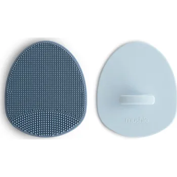 Hračka pro nejmenší Mushie Dětský hřebínek na mytí Tradewinds/Periwinkle