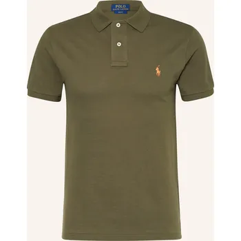 Pánská košile Polo Ralph Lauren Pánská Polokošile Z Piké Slim Fit, khaki, XL