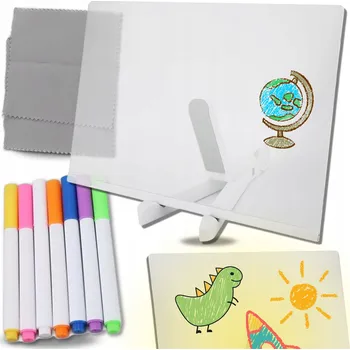 Magnetická kreslící tabulka Podsvícená LED TABULE NA KRESLENÍ A PSANÍ - OPAKOVANĚ POUŽITELNÁ SVĚTELNÁ TABULE