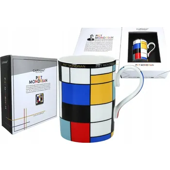 Hrnek Carmani Mondrian porcelánový 370 ml