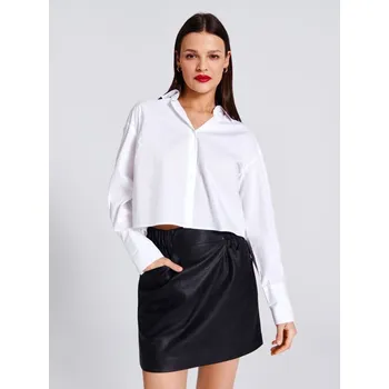 Dámské oblečení Sinsay - Minisukně z&nbsp;imitace kůže - černá - 7183F-99X - 7183F-99X-XXS-1