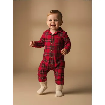 Kojenecký overall Sinsay - Bavlněný kojenecký overal - červená - 631EM-33X - 631EM-33X-86