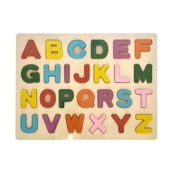 Dřevěná hračka Alfabet drewniany Duże litery