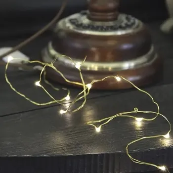 Vánoční dekorace EGLO STAR LED ŘETĚZ 728-12 DEW DROP 1,1M 12X0,72W BAT.2X CR2032 IP20