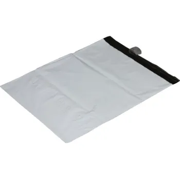 Obálka 50 ks - Obálka plastová samolepicí bílo-černá 550x750+50x0,06 (80% podíl recyklátu)