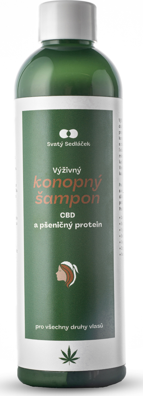 Svatý Sedláček Konopný šampon pro všechny druhy vlasů CBD 250 ml