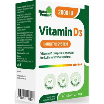 Naturprodukt Vitamin D3 2.000 Iu . 60 tbl.