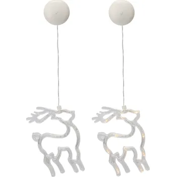 Aga Závěsná vánoční LED dekorace do okna Sobík