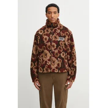 Pánská mikina Fleecová mikina Napapijri x Martine Rose NP0A4FPLFUA1 hnědá 88X, vel. XL