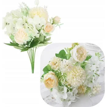 umělá květina KYTICE UMĚLÝCH KVĚTIN CHRYZANTÉMA RŮŽÍ PRO ARANŽMÁ