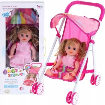 Kočárek pro panenku Kočárek pro panenku, golfky Nobo Kids 4902248452145