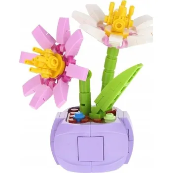 ostatní stavebnice STAVEBNICE KVĚTINY KYTICE V KVĚTINÁČI STAVEBNICE PĚTIListÝ KEŘ