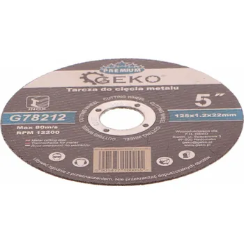 Řezný kotouč GEKO Kotouč řezný na kov, 125x1,2mm GEKO