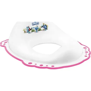 WC sedátko MALTEX Redukce na WC protiskluzová Šmoulové - Pink