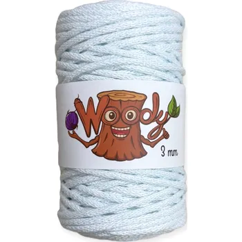 Příze Woody 3 mm – Ledově modrá (100m)