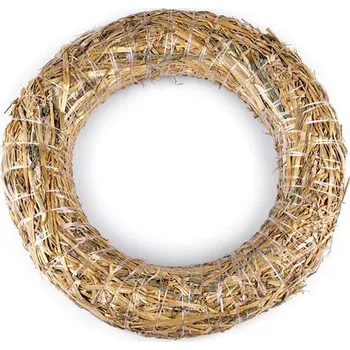 Slaměný věnec Ø30 cm, barva 2 Ø30 cm přírodní