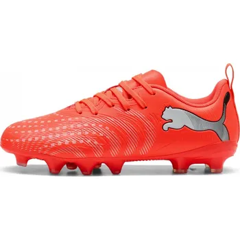 Kopačky PUMA FUTURE 9 PLAY FG/AG JR KOPAČKY DĚTSKÉ - Červená - velikost 32,5