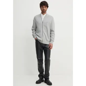 Pánský svetr Tommy Hilfiger pánský šedý svetr - XL