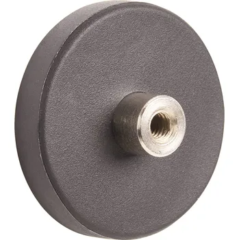 Walteco Pogumovaný neodymový magnet průměr 31mm, se závitem M4, nosnost 11kg