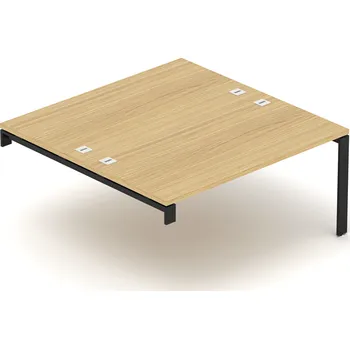 Jednací stůl Kancelářský opěrný stůl EPIC (2.osoby), 120cm, kovová podnož U (Kancelářský opěrný pro více osob, 120cm, kovová podnož U)