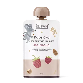Vyrobeno pro ŠUFAN Kapsička s mandlovým krémem Malinová - 14x 110 g