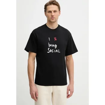 Oblečení a móda Bavlněné tričko United Colors of Benetton 3MI5U10C0 černá 99X, vel. XL