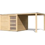 Dřevěný zahradní domek QUBIC 2 s přístavkem 270 Lanitplast