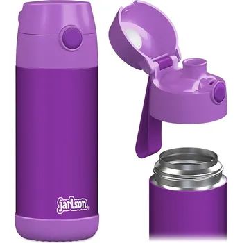 Termoska Dětská nerezová termoláhev na pití JARLSON MALI Fialová 350 ml