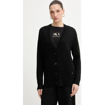 Dámský svetr Kardigan s příměsí vlny Armani Exchange XW001879.AF11956 černá 99X, vel. XS