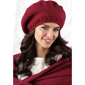 Oblečení a móda Čepice Kamea Bolzano - výprodej Barva: Bordó, Velikost: UNI
