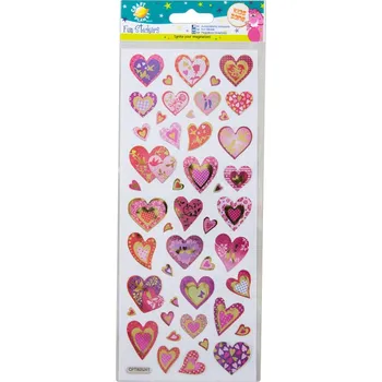 samolepka WEST DESIGN Samolepky třpytivé Lesklá srdíčka