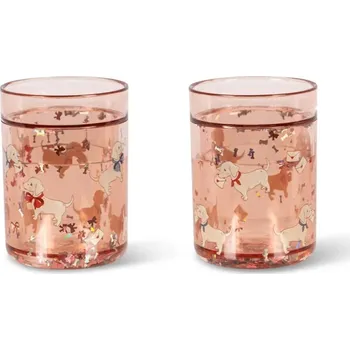 Dětský hrnek Konges Sløjd 2 PACK GLITTER CUPS 2-pack KS104588.PPY2 oranžová 32X, vel. ONE SIZE