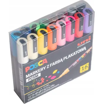 Sada popisovačů UNI POSCA PC-5M 16 Ks.