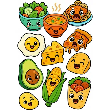 Obraz Nažehlovačka Termo Aplikace Nálepka na Oblečení POHÁDKOVÉ JÍDLO