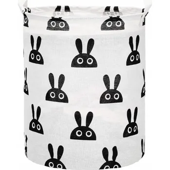 Úložný box SKLÁDACÍ KOŠ NA HRAČKY, ÚLOŽNÝ BOX, VAK NA PRÁDLO - KRÁLÍČCI, ORGANIZÉR 45 CM