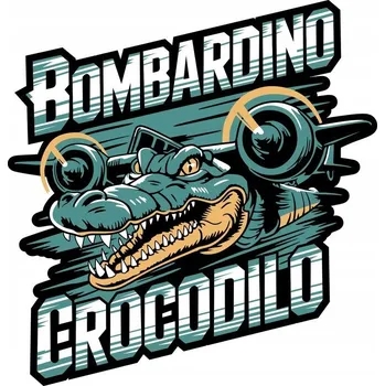 Obraz Nažehlovačka Termo Aplikace Nálepka na Oblečení BOMBARDINO CROCODILO