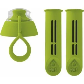 Láhev Dafi vložka filtru na láhev + uzávěr, zelená, 2 ks.