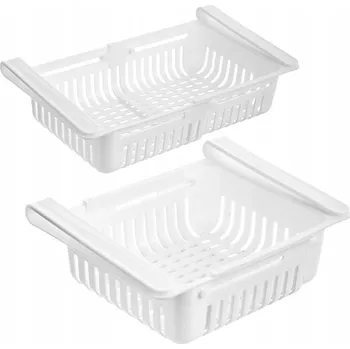 Úložný box Výsuvný organizér do lednice pod poličku, 21-28,7 cm