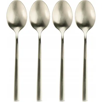 Příbor Lžičky na kávu a čaj ocelové zlaté sada 4 ks vhodné do myčky