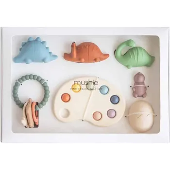 Hračka Mushie Dárkový set hraček Dino Dreams