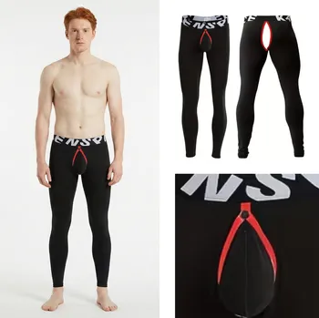 Pánské legíny Bambusové legíny černé DukeBoy Velikost: M Odnímatelný váček